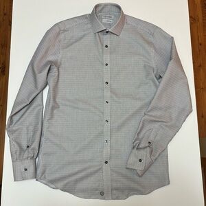 Men's Classic Black/White Twillory No Iron Safe Cotton Dress Shirt